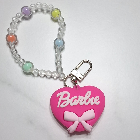 NEW BARBIE PHONE CHAIN PHONE CHARM BAG CHARM KEYCHAIN - Picture 1 of 3